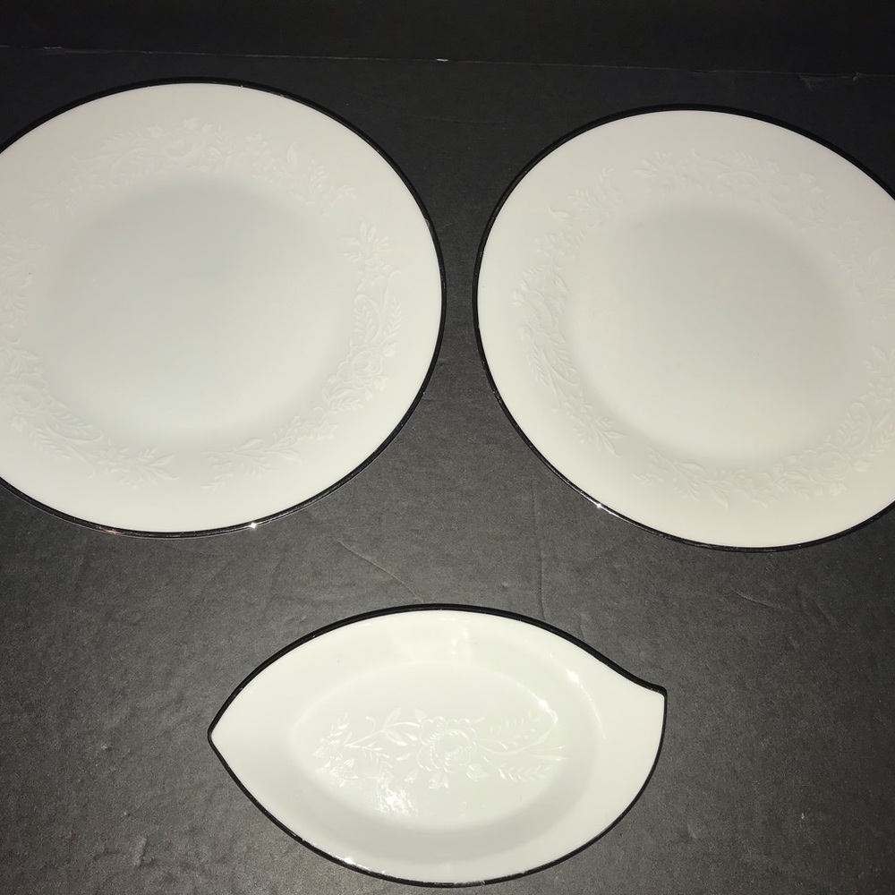 Vintage Noritake Reina China Replacement 2 Bread/Dessert Plates 1 Sauce Plate